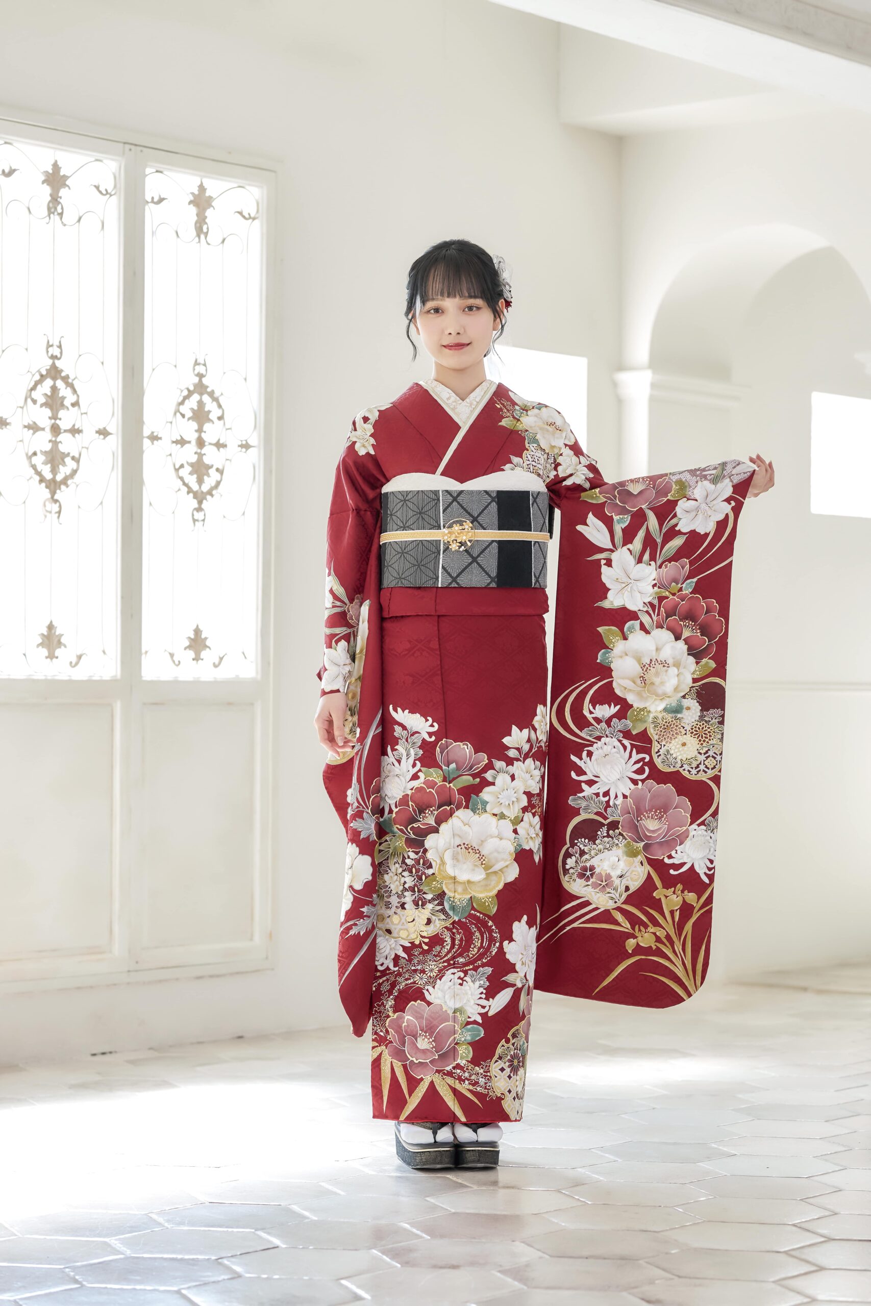 振袖　大阪　レンタル可　店舗試着可　東京レトロ